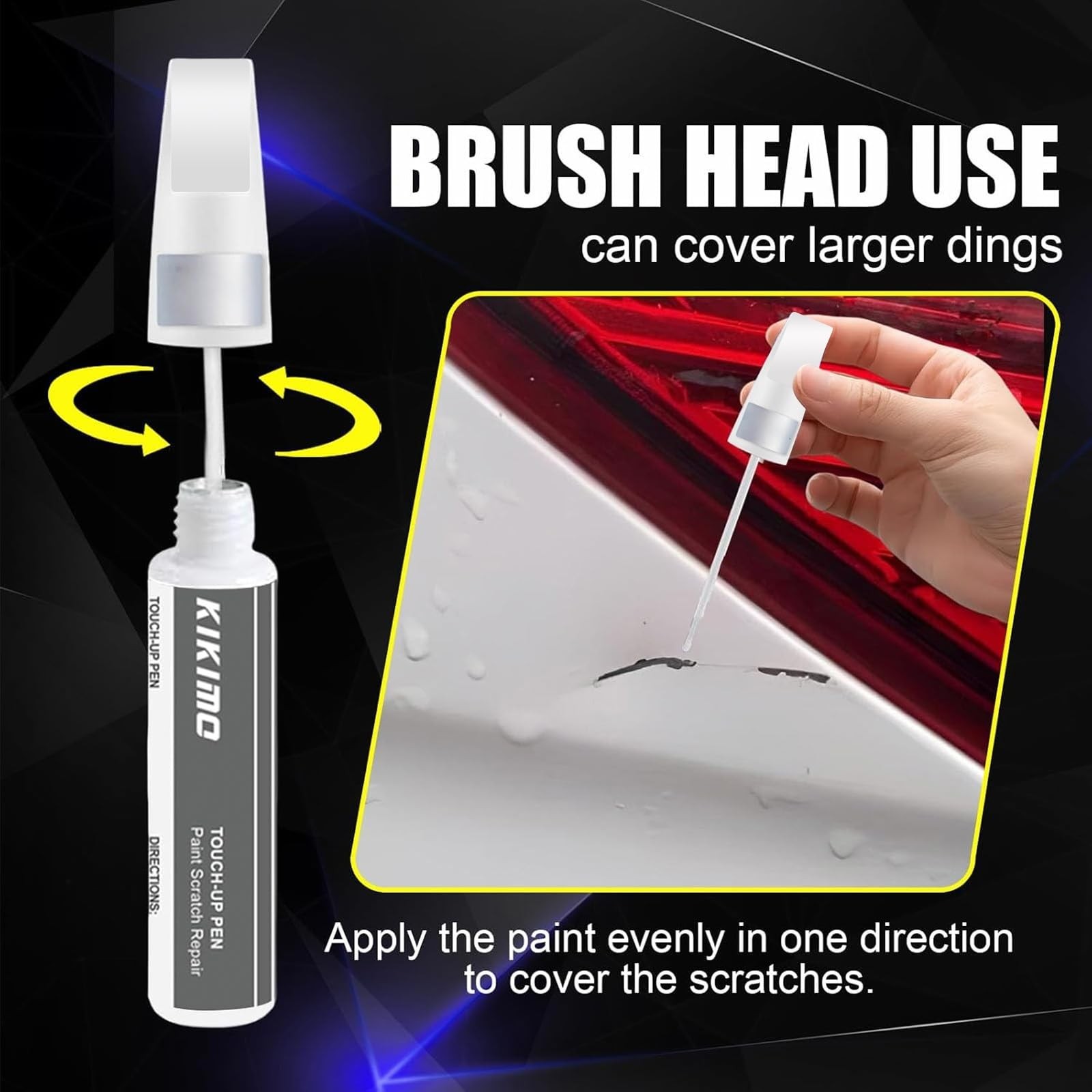 for Ford Touch Up Paint(Rapid Red Metallic Tinted Clearcoat(D4)), Car Paint R…