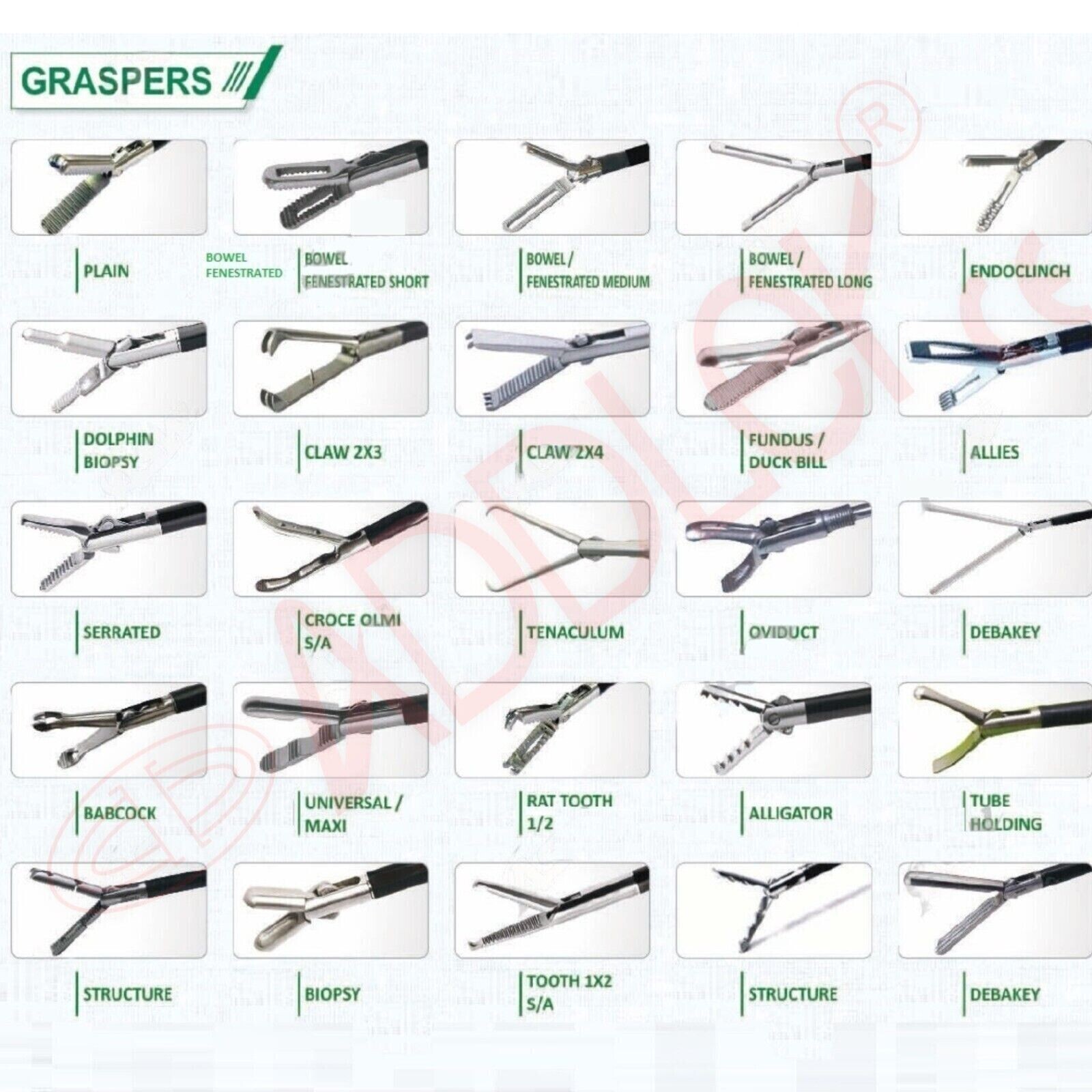 ADDLER LAPAROSCOPIC SURGERY SET LAPAROSCOPY ENDOSCOPY INSTRUMENTS 16PCS