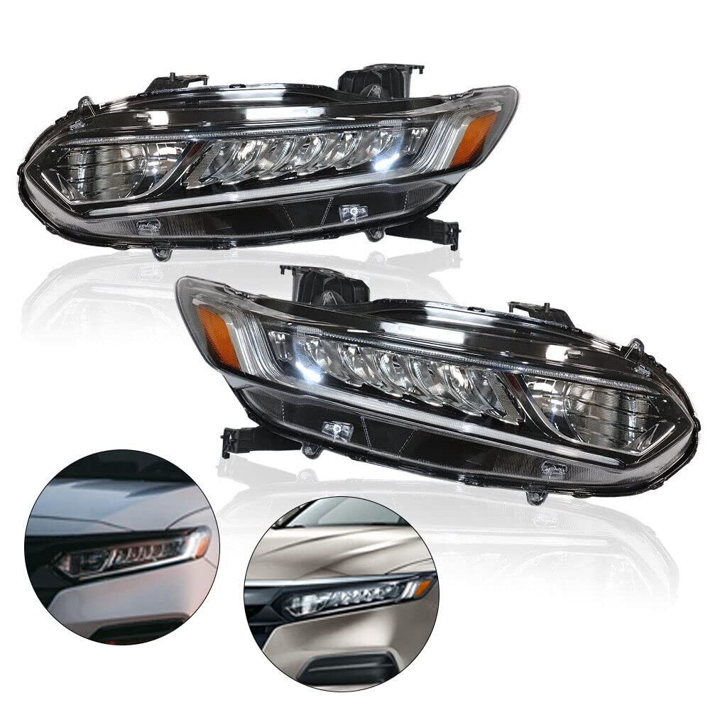 For 2018 2019 2020 2021 Hoondaa Accord Touring LED DRL Headlight Assy Right