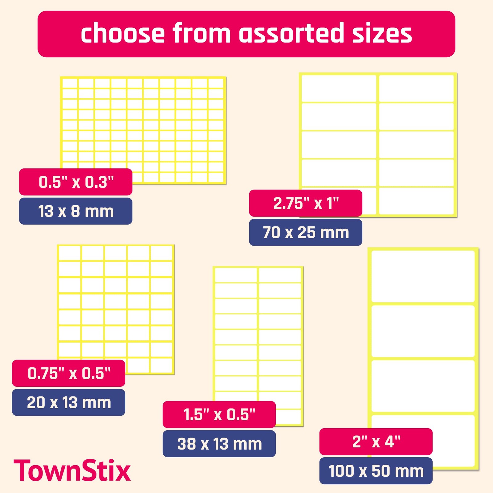 4″ x 6″ – Large Labels for Storage Bins Organizing, Big 60 Pieces, White
