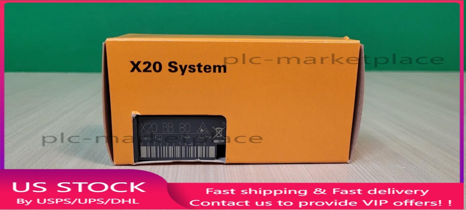 US Free TAX B&R X20BB80 X20 BB 80 Module New In Box Fast Free USA Shipping