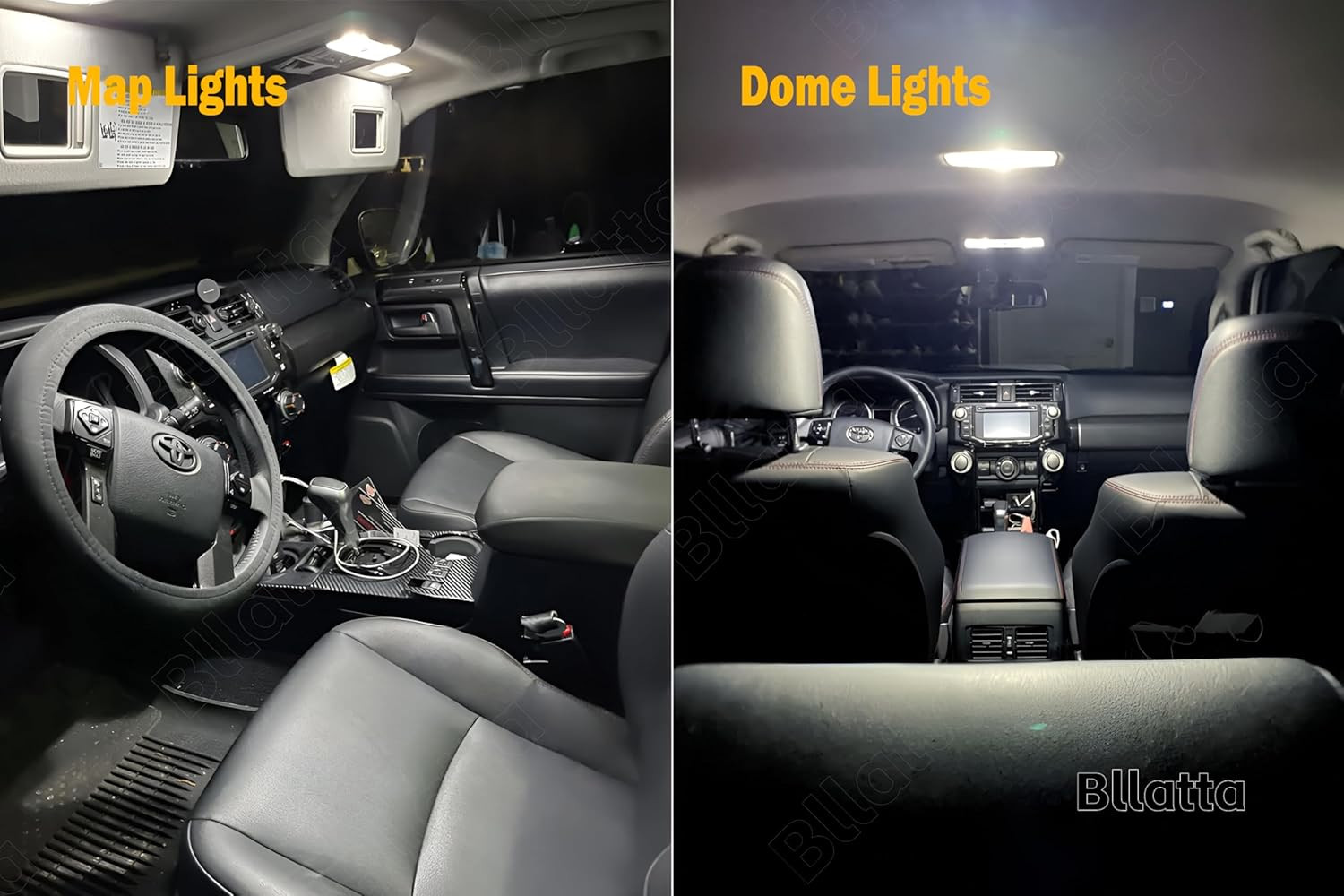 8Pcs 6000K LED Interior Light Kit for Toyota RAV4 2016-2024 + Tools