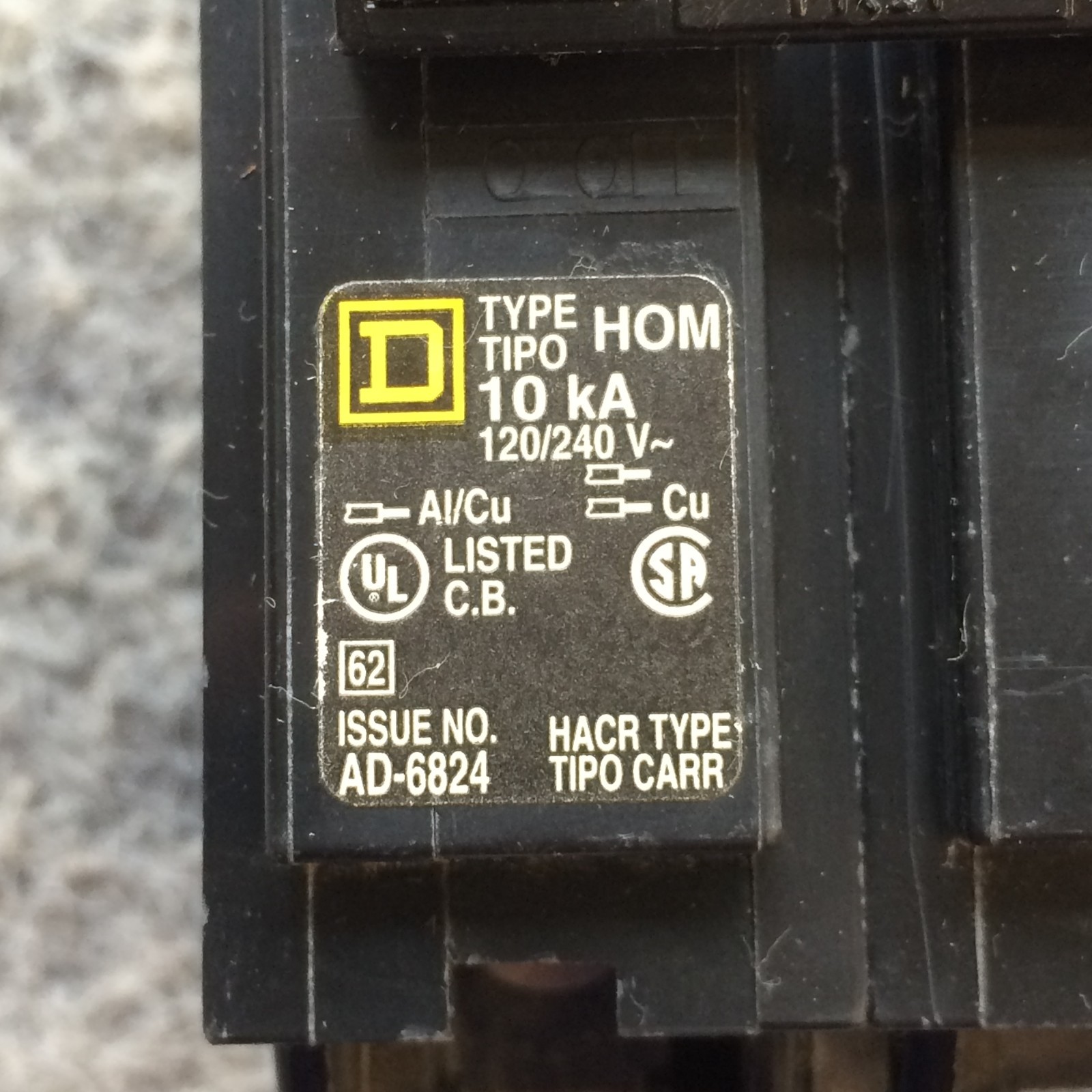 NEW! Mini circuit breaker, Homeline, 30A, 2 pole, 120/240 VAC, 10 kA HOM230 NEW