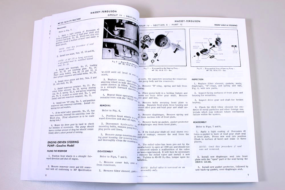 Massey Ferguson Mf 135 Tractor Service Owners Operators Manual Book Repair Mf135