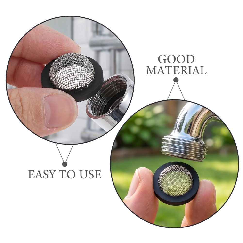 60 Pcs Household Hose Filters Water Gaskets Nozzle Replacement Garden Inlet