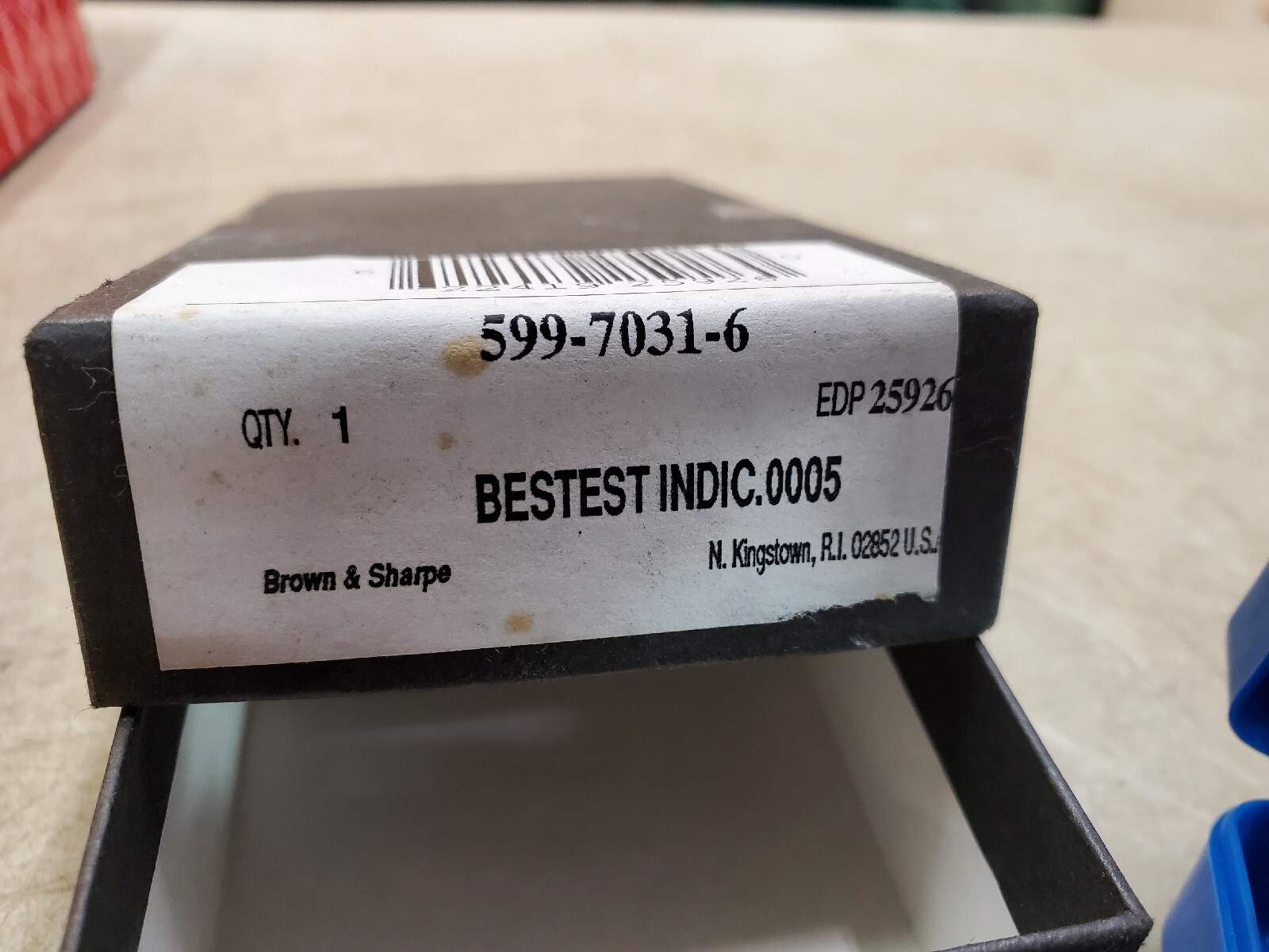 Brown & Sharpe BesTest Dial Test Indicator, Set 599-7031-6, 0.030 Range, 0.0005