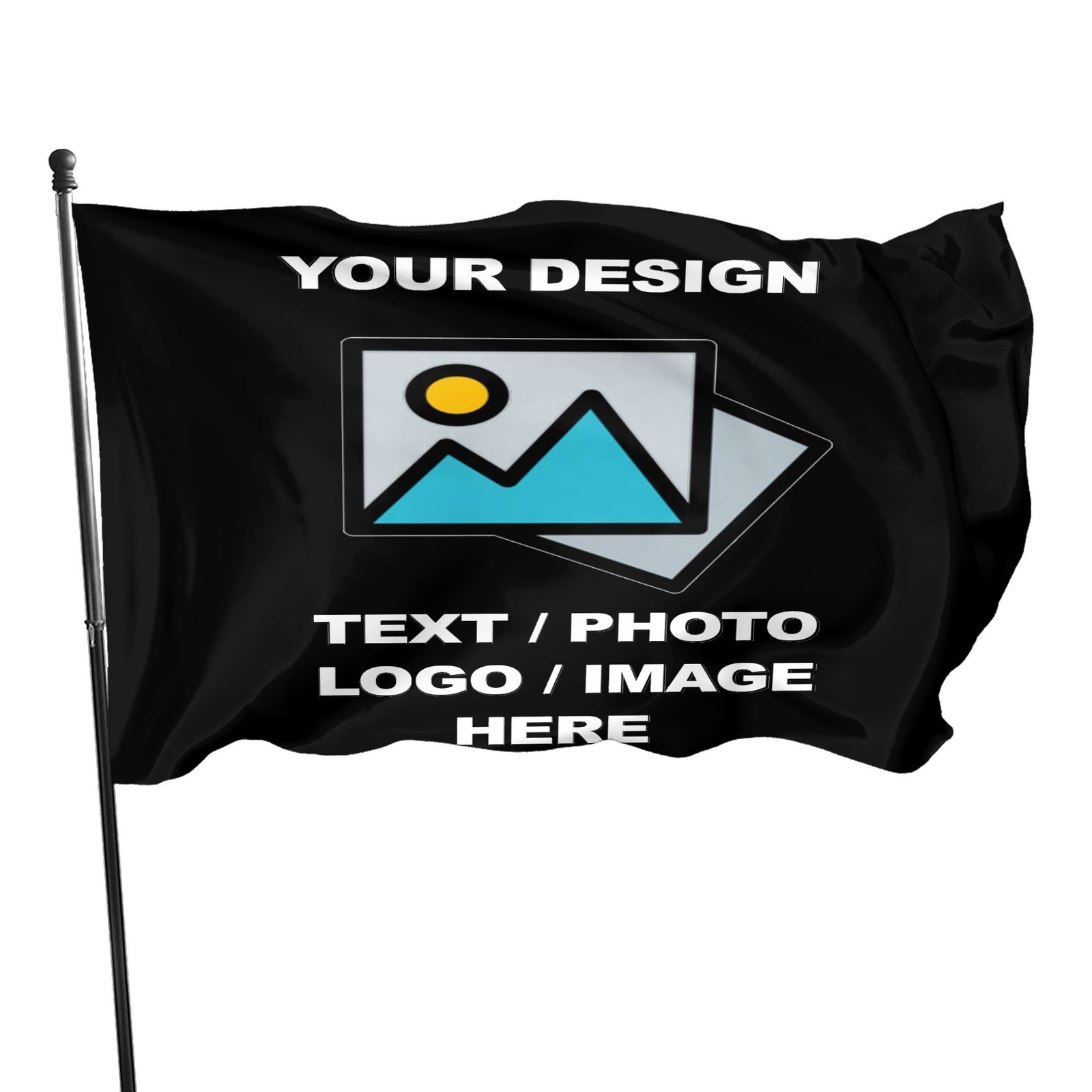 Custom Flag Personalized Flags – Print Your Own Logo Image Text USA