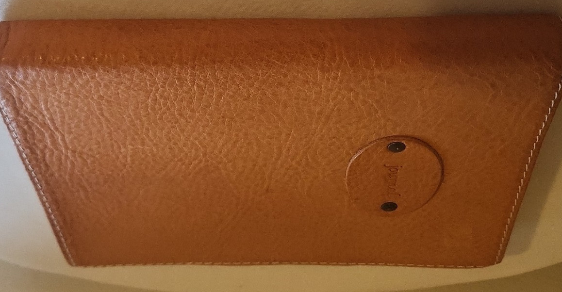 Italian Brown Leather Journal Lined Pages Barnes & Noble 7 x 9 inch New
