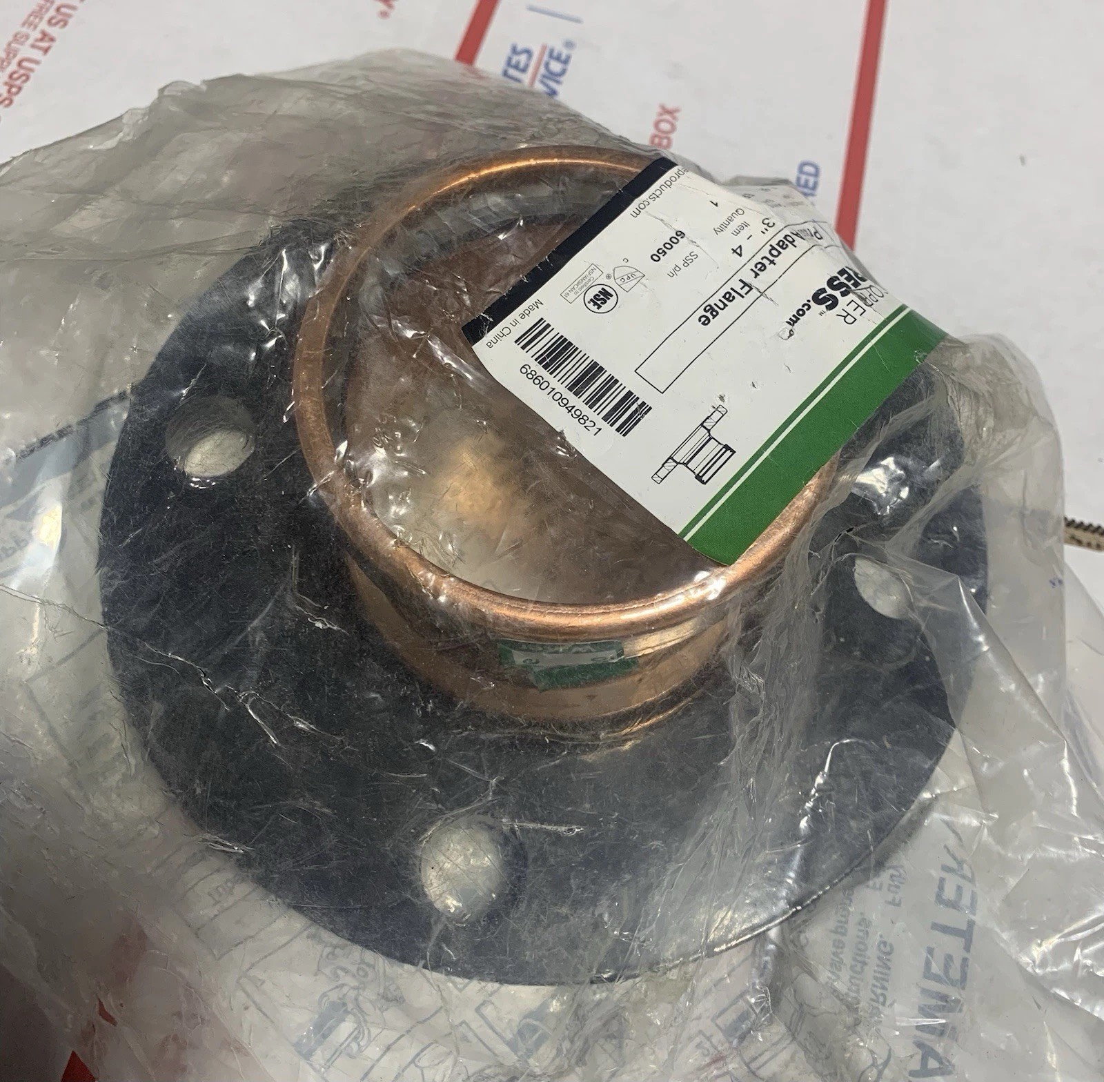 3” Merit Brass Propress 4 Bolt Copper Pipe Press 150# Companion Flange MB60050