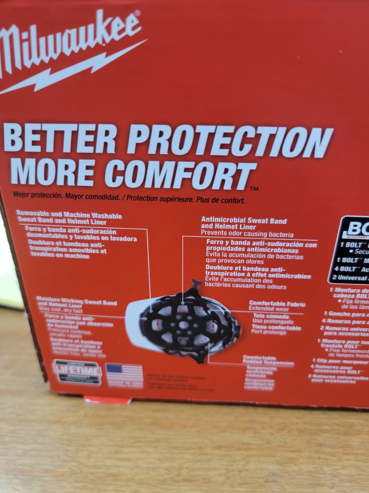 Milwaukee Tool BOLT Green Vented Safety Helmet (USA) – Type 2, Class C.