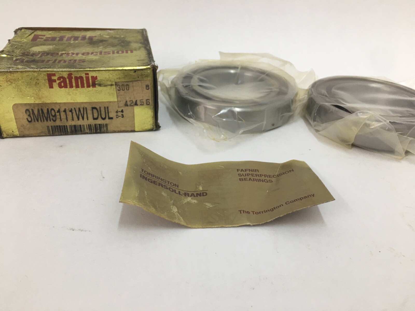 FAFNIR 3MM9111WI-DUL Angular Bearing 55x90x18 mm 7011A 3MM 9111 WI DUL USA 2 pcs