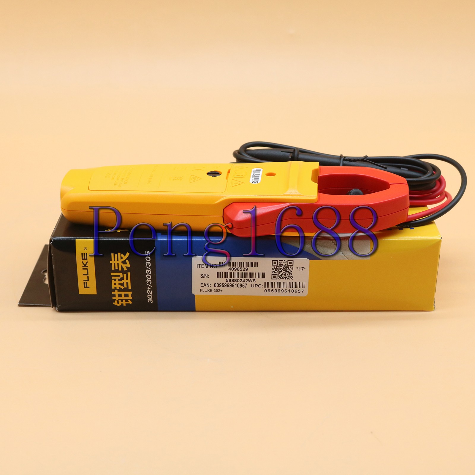 FLUKE 302+ Digital Clamp Meter Multimeter Electronic Tester New