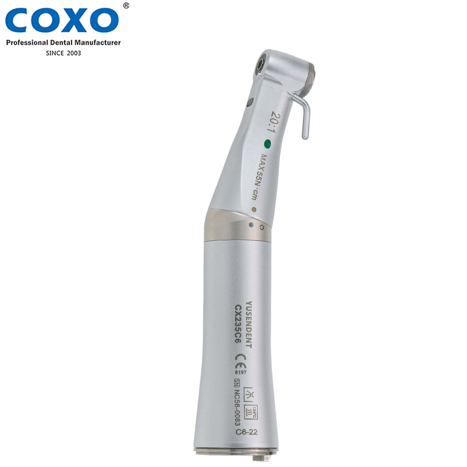 COXO 20:1 Dental Implant Surgical Handpiece Contra Angle Fiber Optic/CX235 C6-19