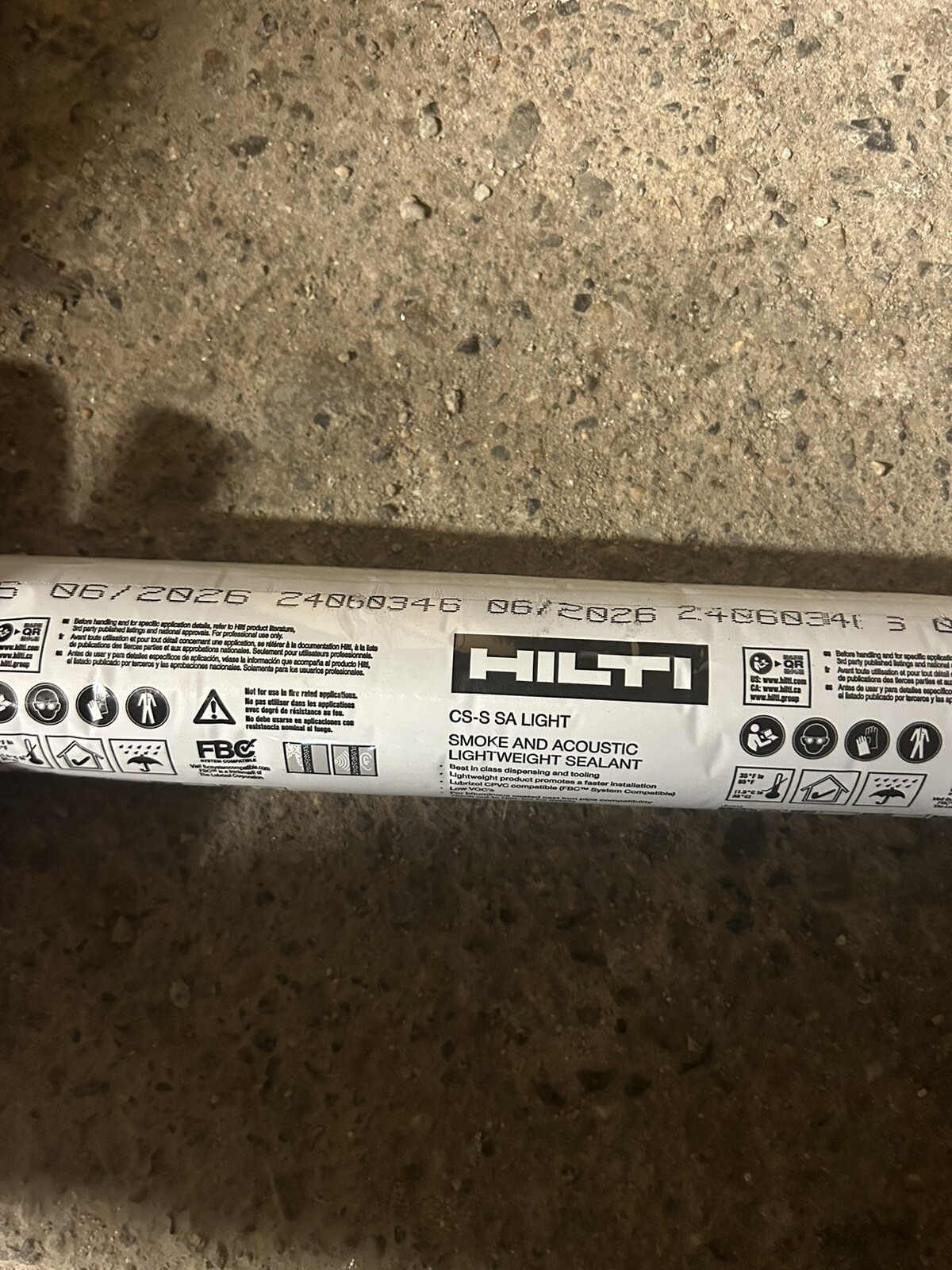 Hilti CS-S SA Light Smoke And Acoustic LightWeight Sealant 20oz Tubes LOT OF 16