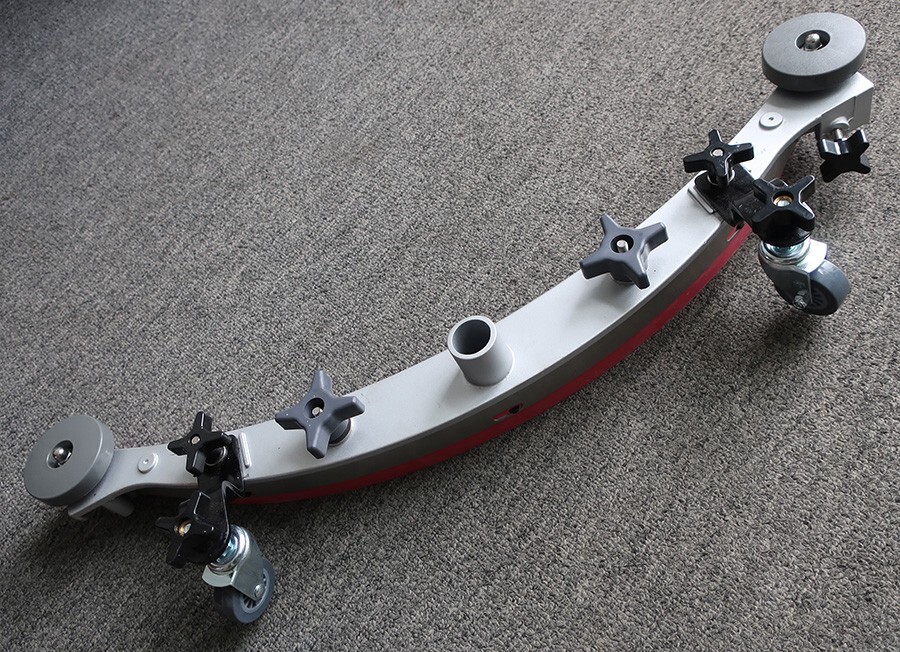 SQUEEGEE ASSEMBLY, UNKNOWN BRAND, 28″ WHEEL-TO-WHEEL, 10.25″ MOUNTING SCREWS