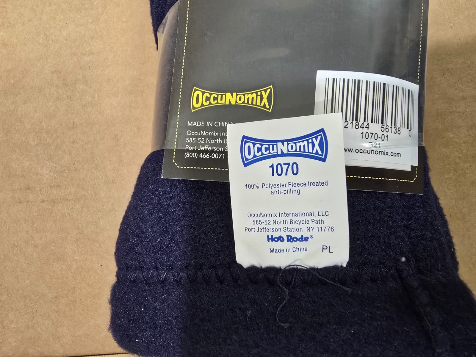 OccuNomix 1070-01 Heavyweight 3 in 1 Fleece Balaclava Navy