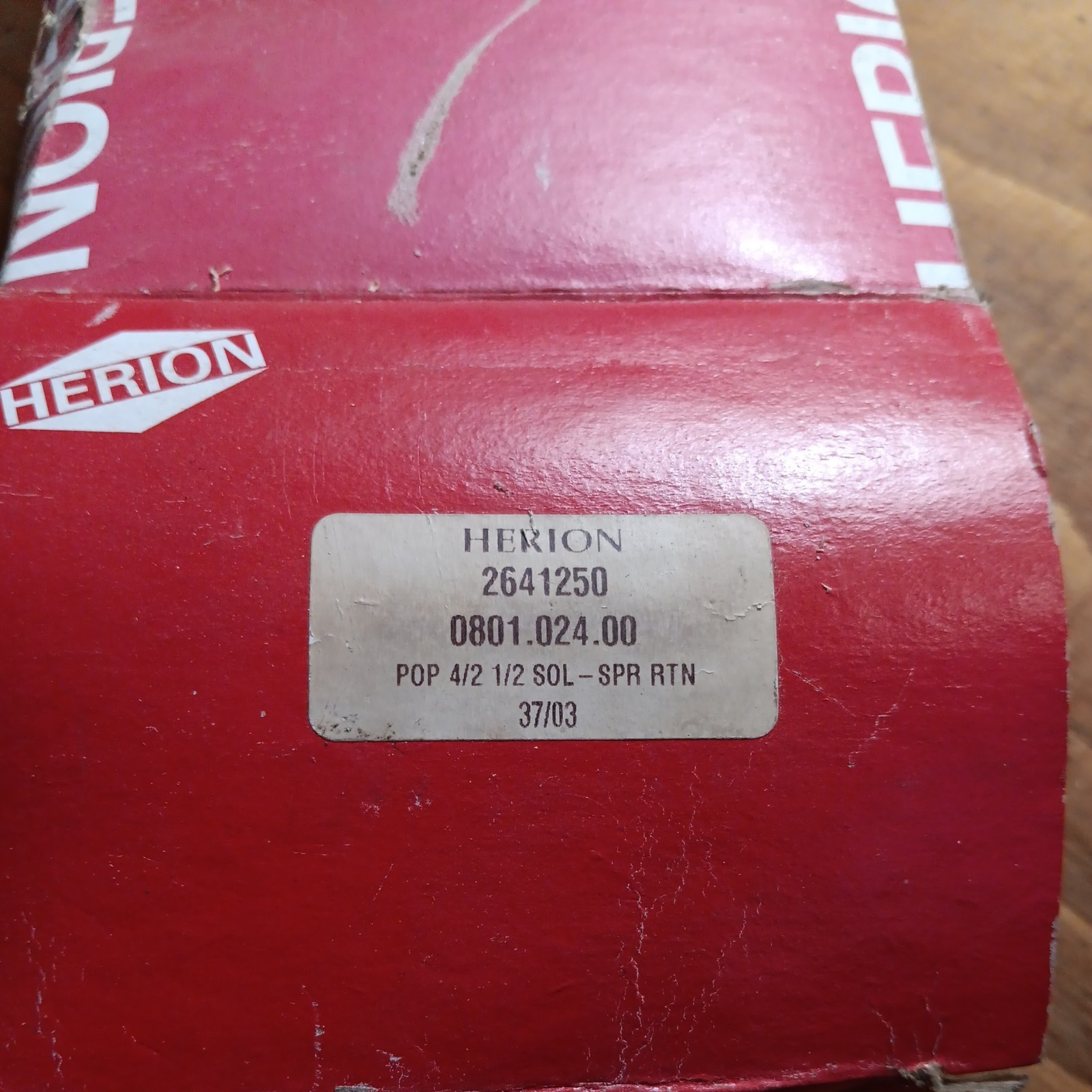 HERION 2641250 0801.024.00 valve NOS