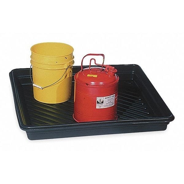Ultratech 1035 Spill Tray, 27 Gallon Spill Capacity, Polyethylene, 36 In L X 36