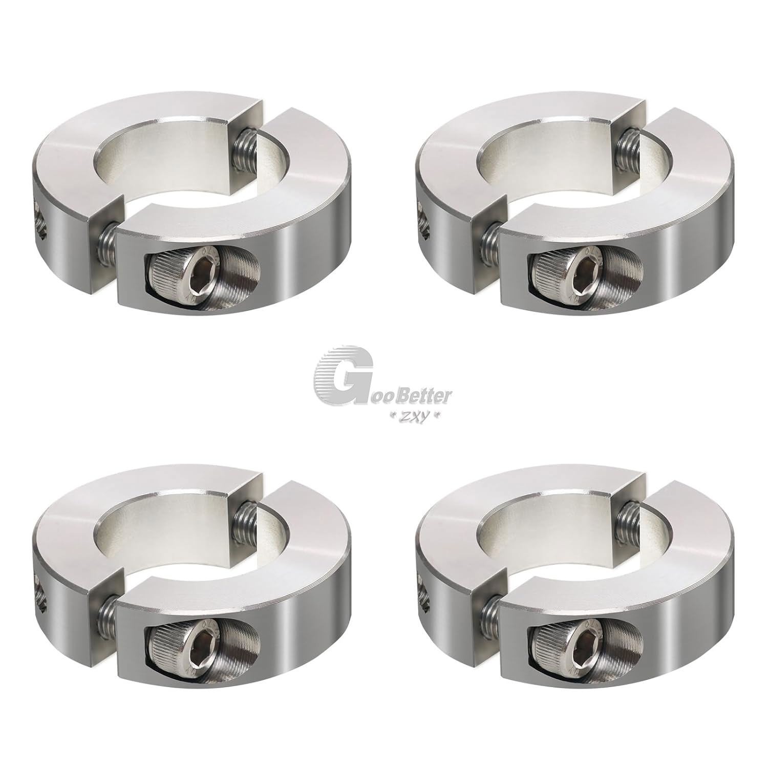 Stainless Steel 304 Shaft Collar Double Split Steel Metric Clamp Collars 3-120mm