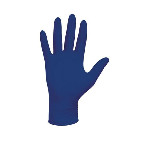 HALYARD Nitrile Exam Gloves, 9.5 Inches Length, 5 Mil, Blue Size S Case of 1000