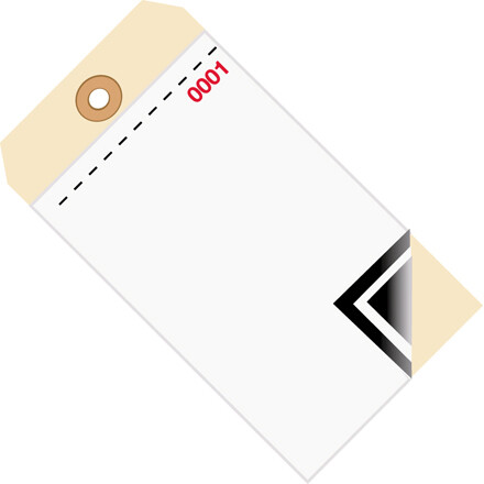 6 1/4″ x 3 1/8″ 0000-0499 Inventory Tags Blank w/Carbon #8 500/Case