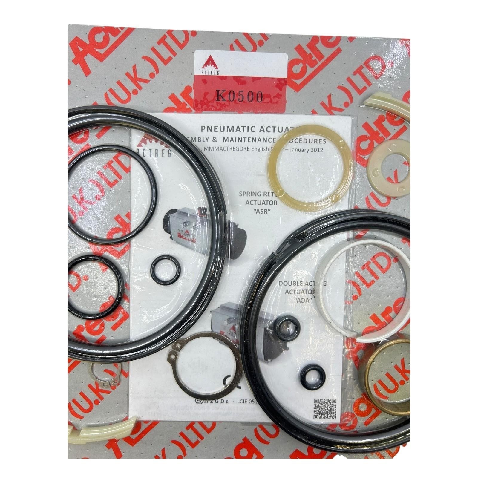 Actreg Gasket Set Repair Kit K0500 ADA/ASR Pneumatics for Industrial Use