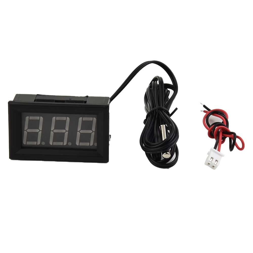 Large LCD Digital Thermometer Temperature Auto Car Meter Gauge With Probe DC 12V