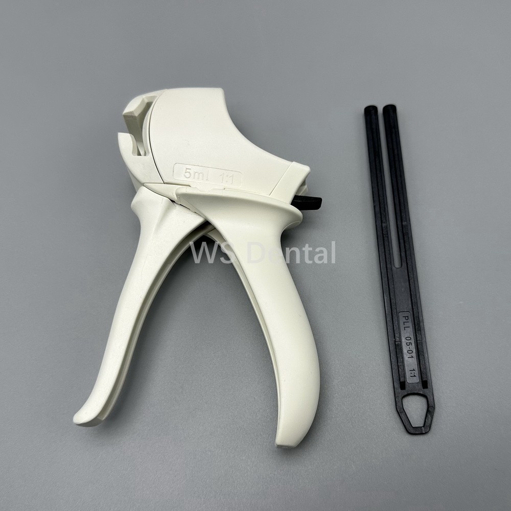 5ml 1:1 Dental Activa Spenser Type Dispenser Gun For Automix Syringes Cement Gun