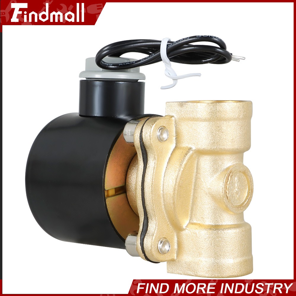 1/2″ DC 12V Brass Electric Solenoid Valve NPT Gas Water Air Normally Closed