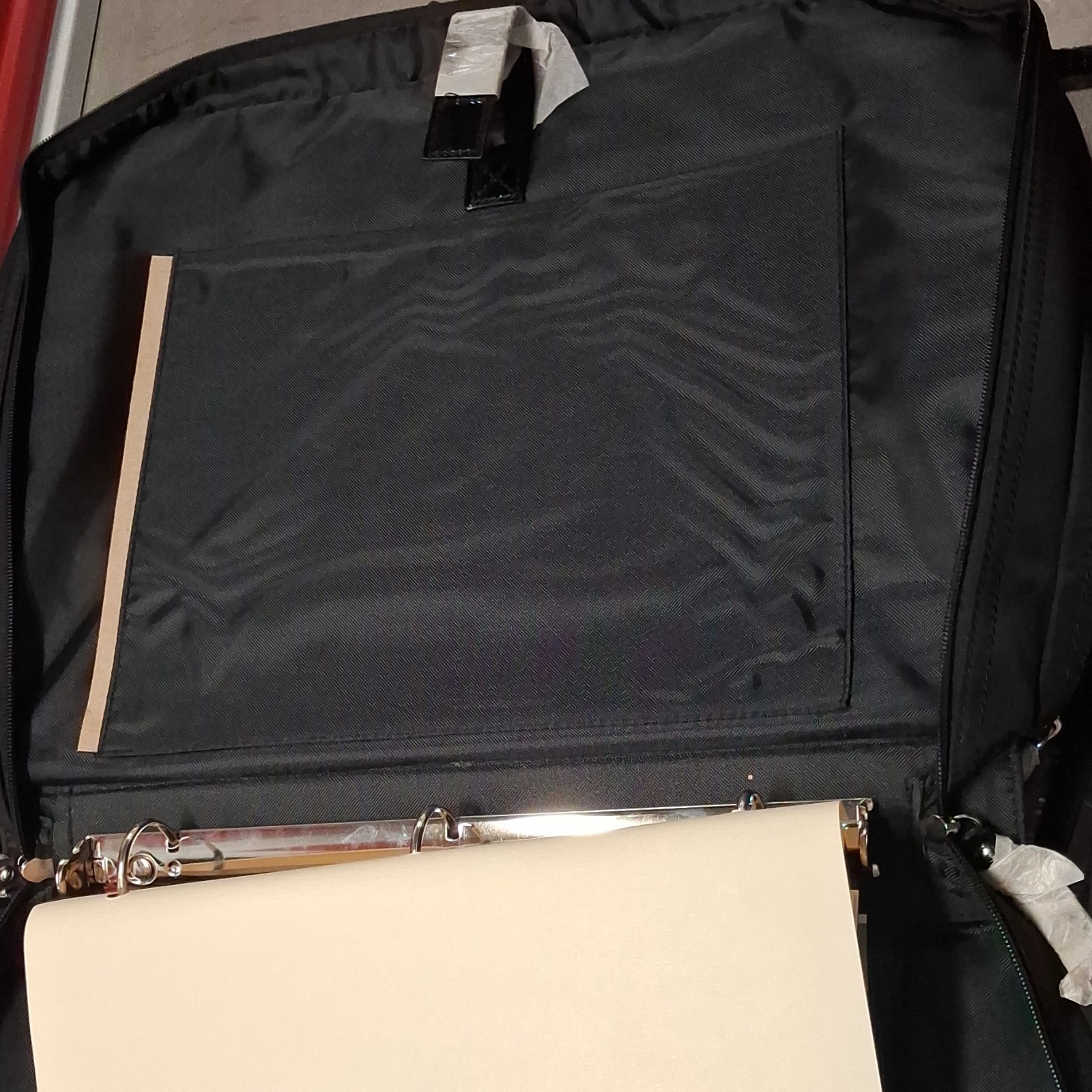 C&G Black Daily Use Binder with Handles, Calculator Holder, Front Insert Pocket