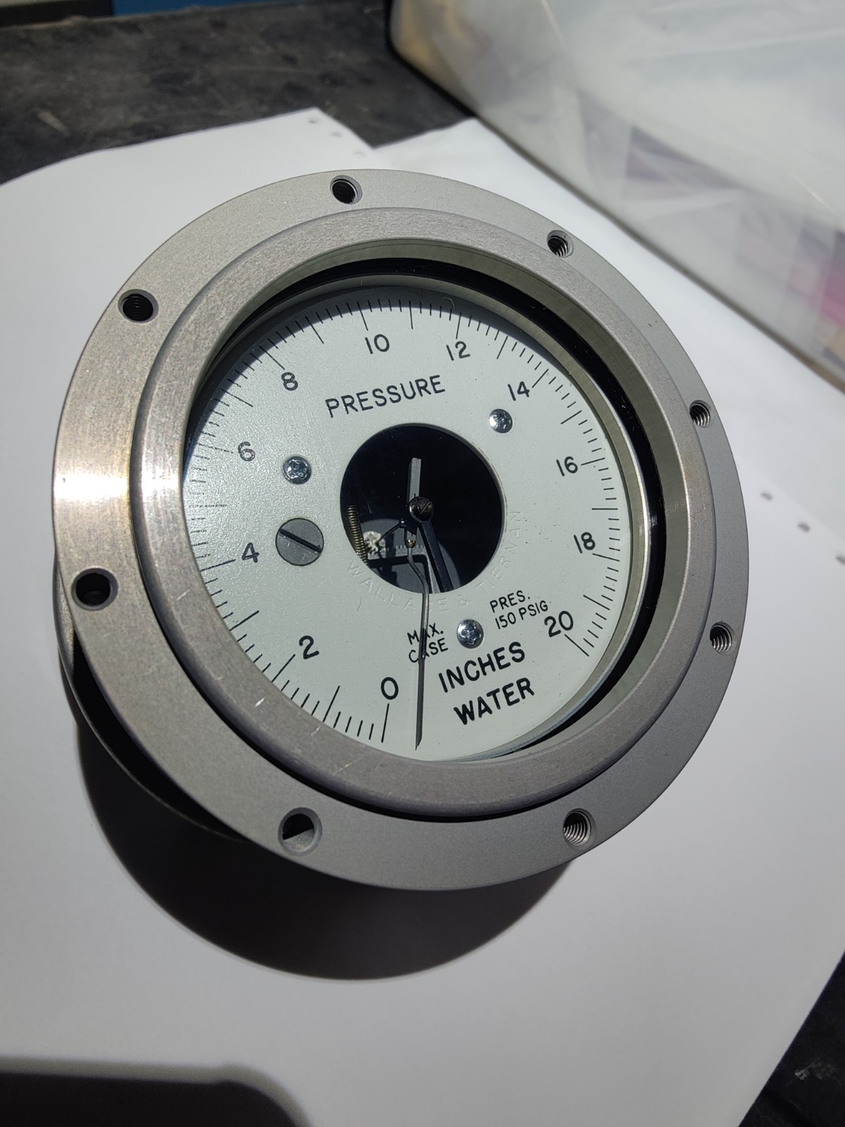 Wallace and Tiernan FA-141 Differential Gas Pressure Gauge