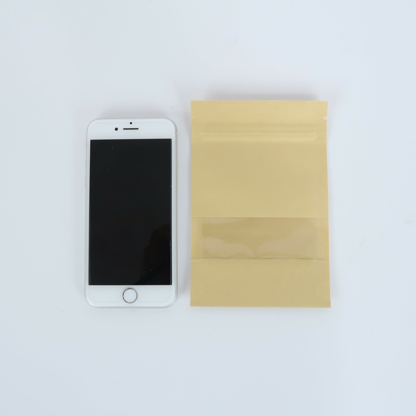 Brown Kraft/Silver/Kraft Stand Up Zip Seal Bags w/Clear Window Variety QTY Sizes