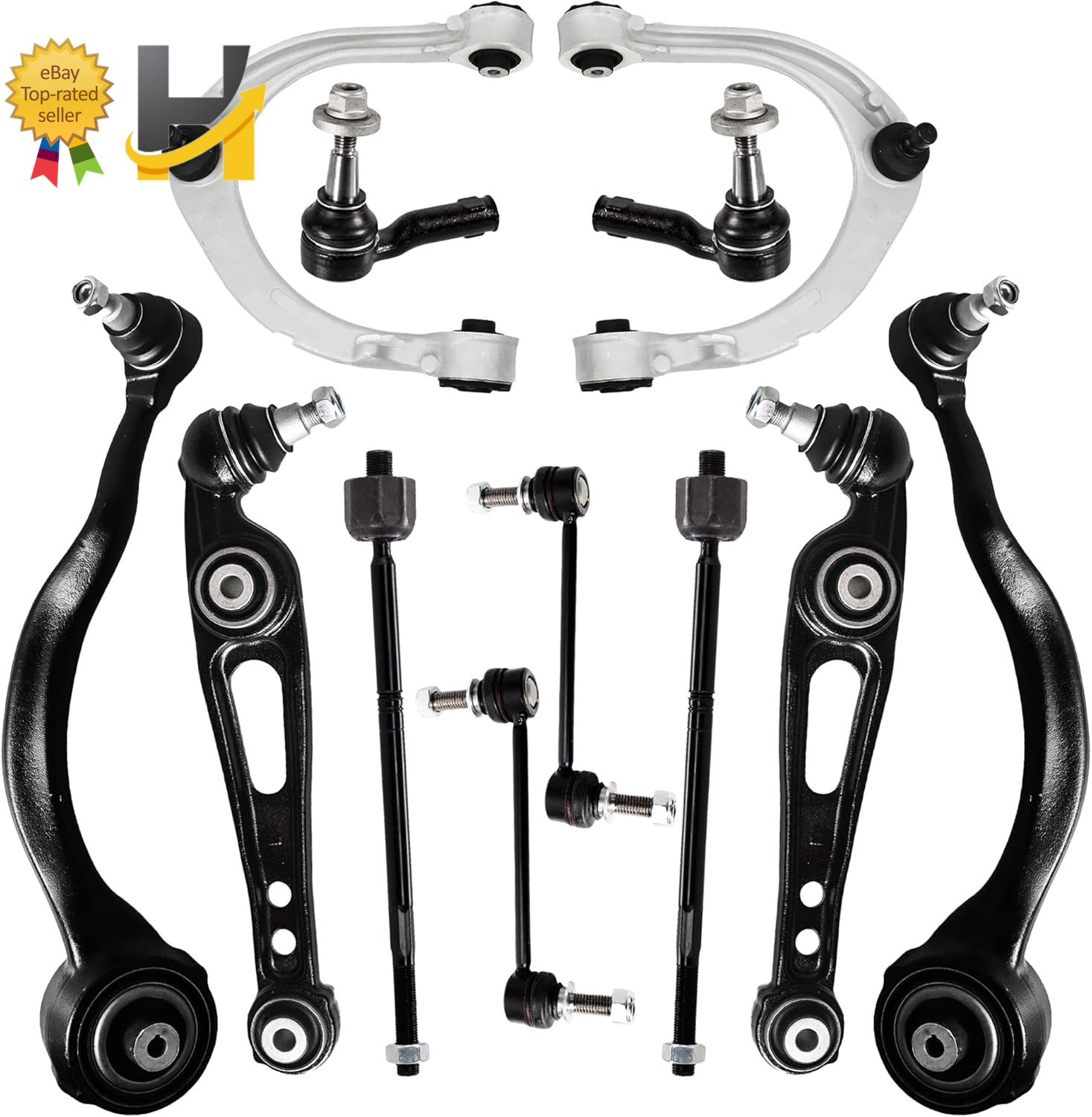 Front Upper and Lower Control Arm Kit for 2013-2018 Land Rover Range Rover L405