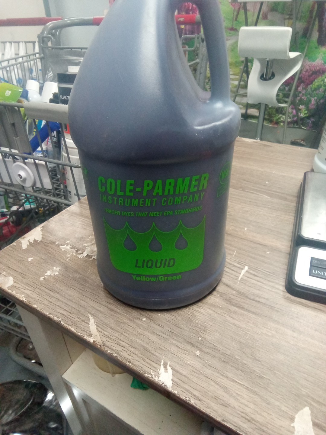 Cole-parmer 00298-07 Liquid Tracer Dye Yellow Green 1gal. 082