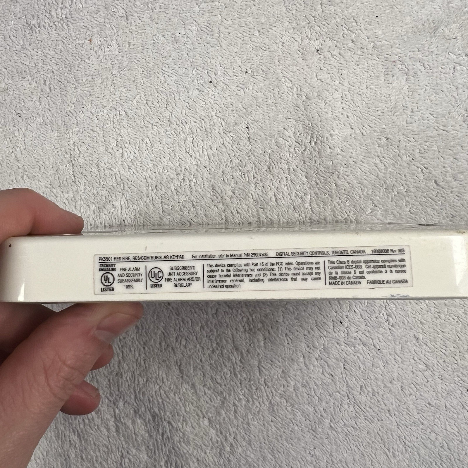 DSC PK5501ENG PowerSeries Keypad 64 Zone Fixed Security Alarm Keypad