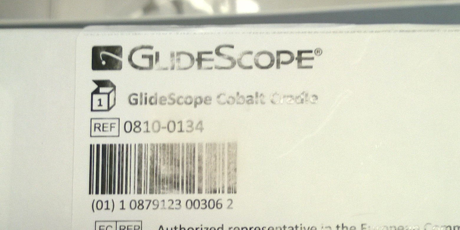 Verathon GlideScope Cobalt Cradle, Ref 0810-0134, New in Box