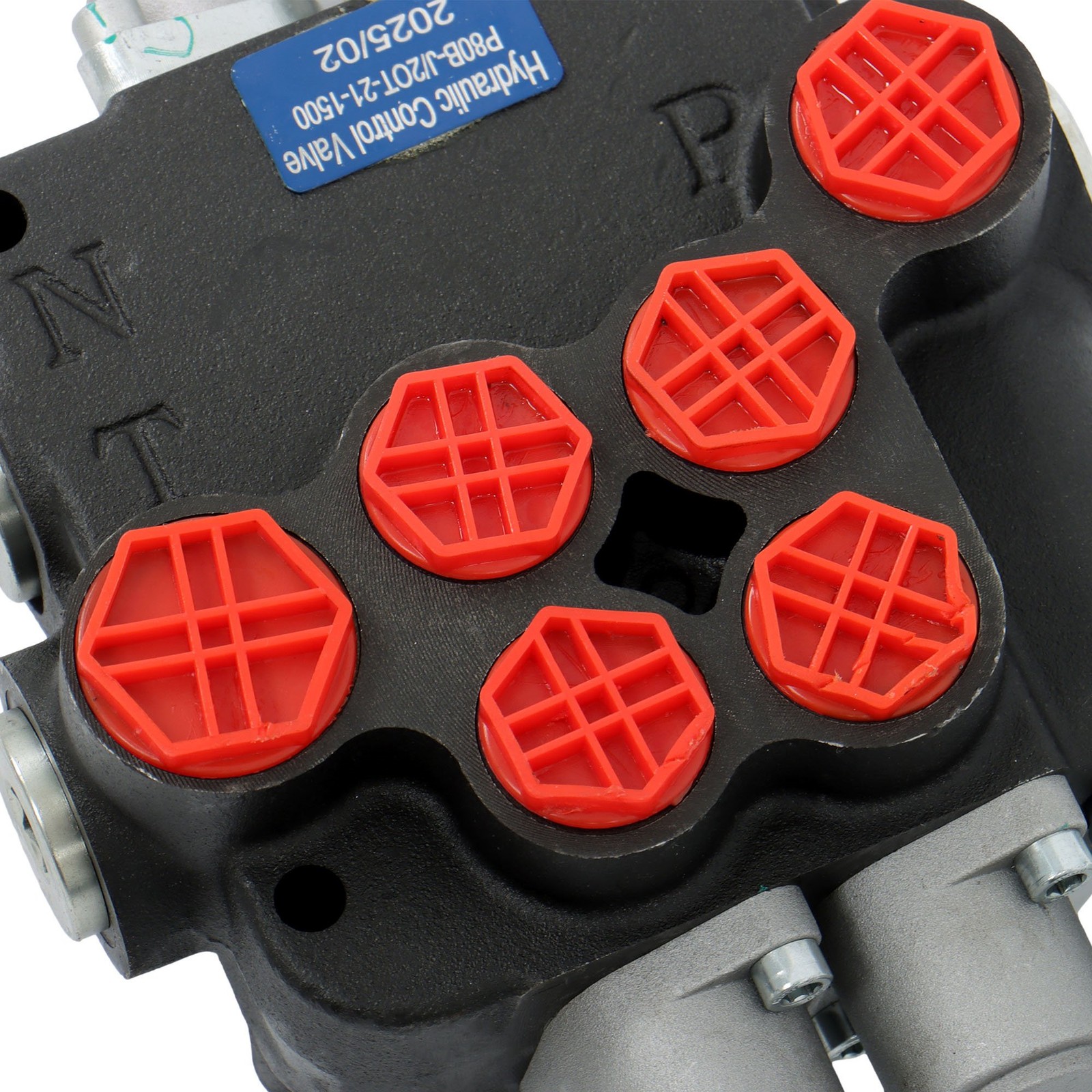 2Spool Remote Control Valve 80LPM Hydraulic Kit w/Joystick 4.9ft Cables