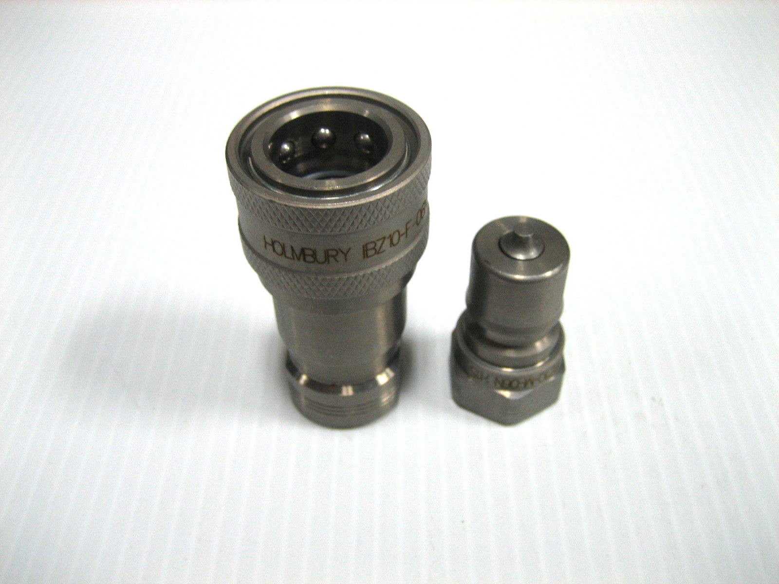 1 Set, 3/8″ ISO 7241-B Coupler,9/16-18 UNF, Holmbury IBZ10-F-06S & IBZ10-M-06S