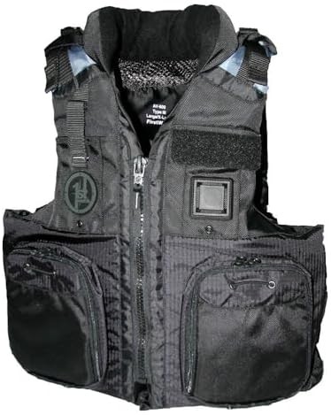 First Watch AV-800 Four Pocket Flotation Vest – Black – XXL to 3XL