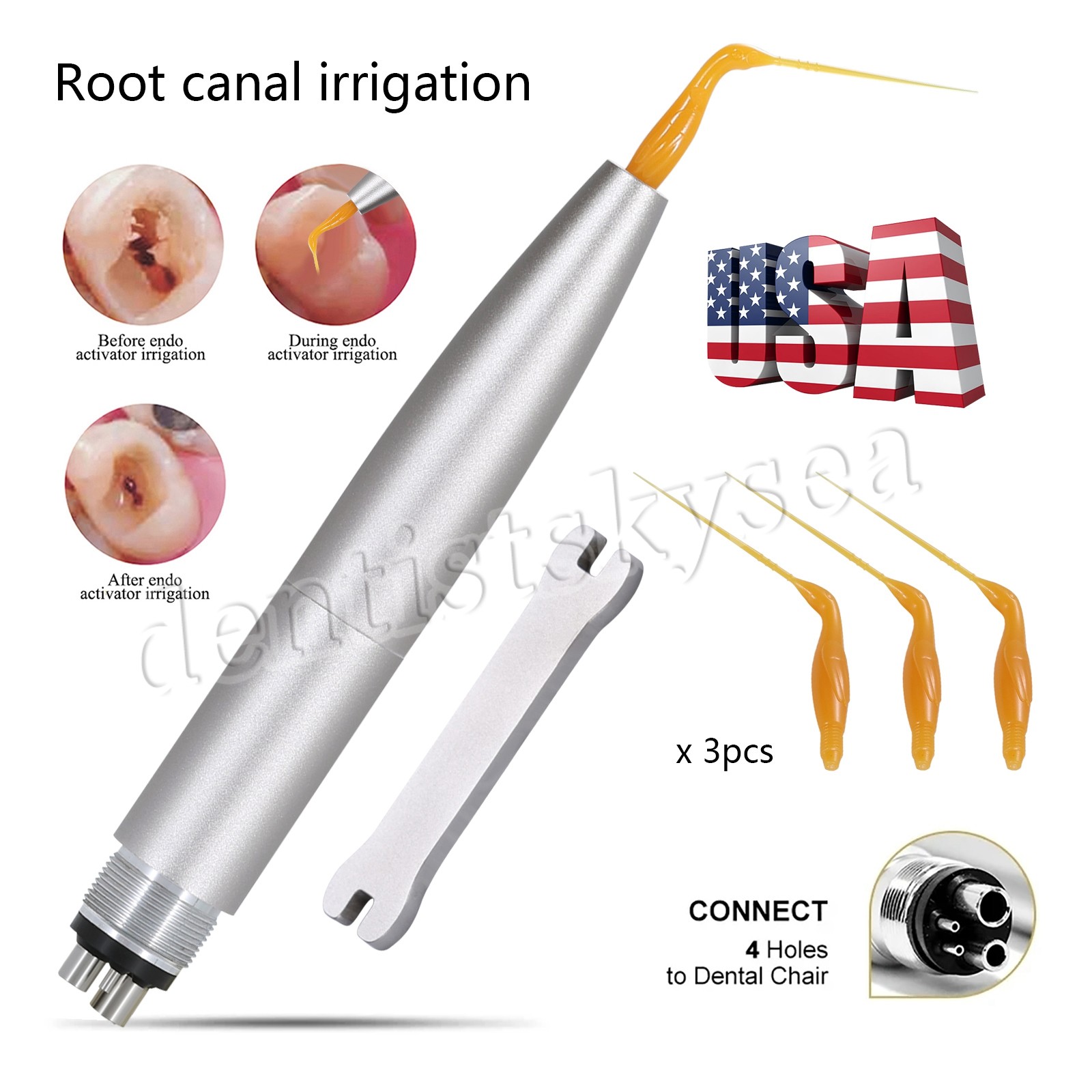 Dental Endo Irrigation Tip Irrigator VDW EDDY KaV NSK Air Scaler Handpiece Tips