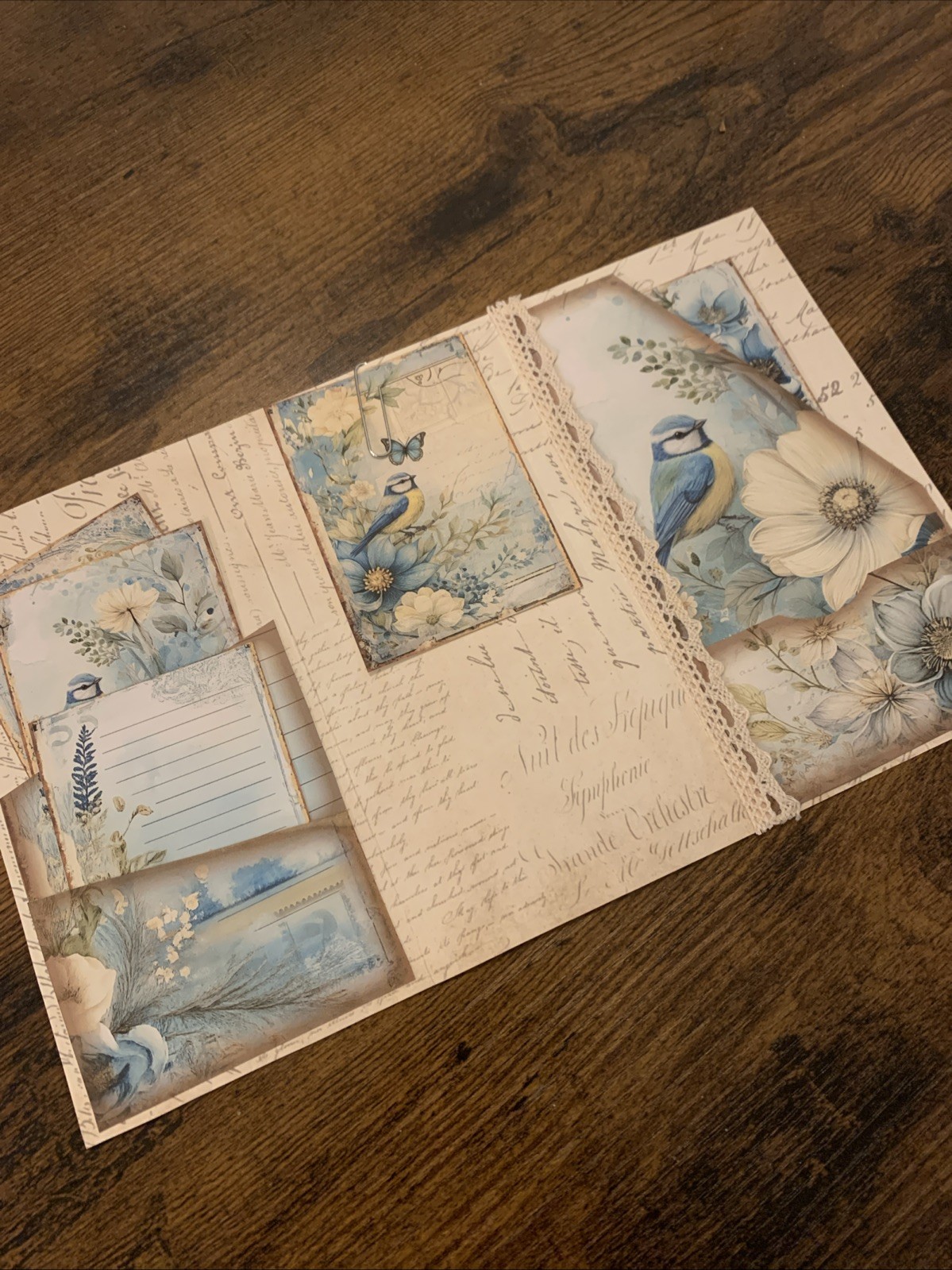 Bluebird Garden Junk Journal Folio