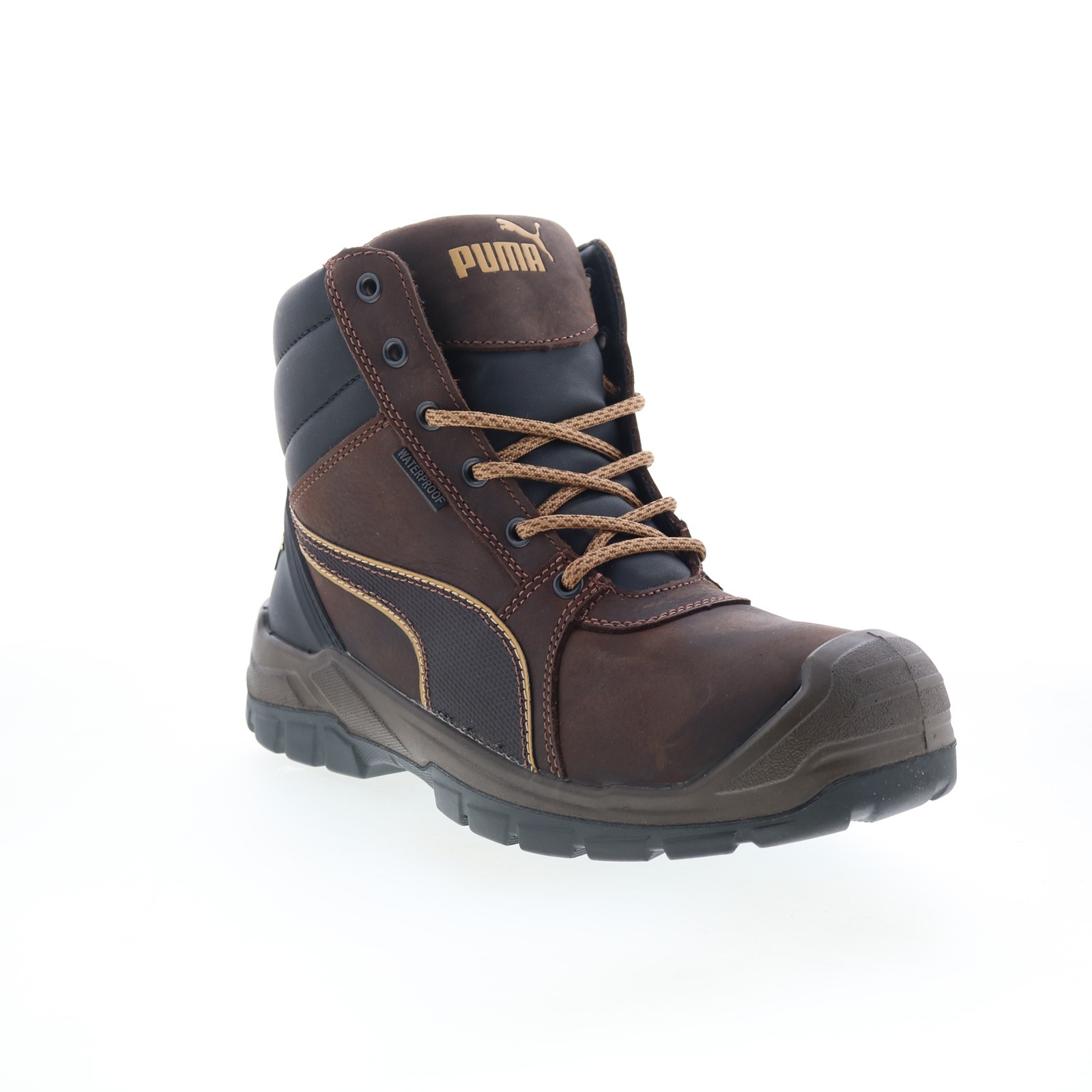 Puma Safety Tornado Soft Toe CTX Mid WP EH SR Mens Brown Work Boots