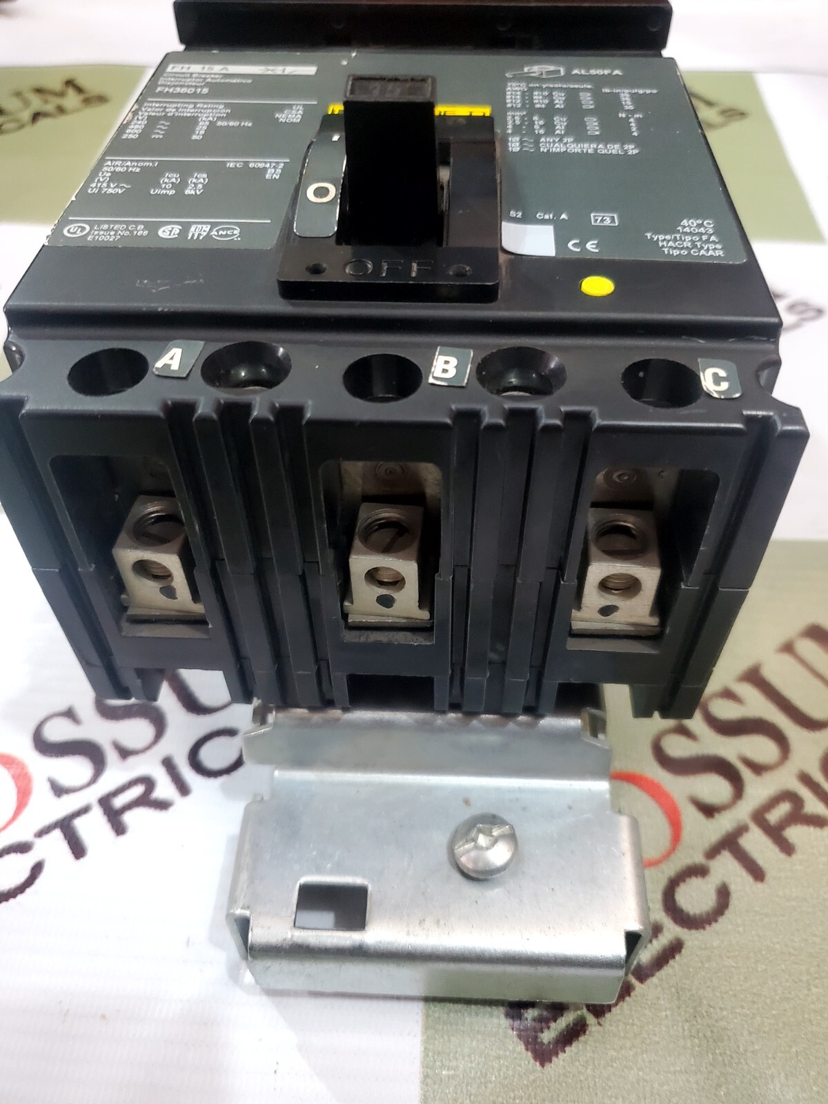 SQUARE D FH36015 CIRCUIT BREAKER 15A 440VAC 25KA FREE FAST SHIPPING