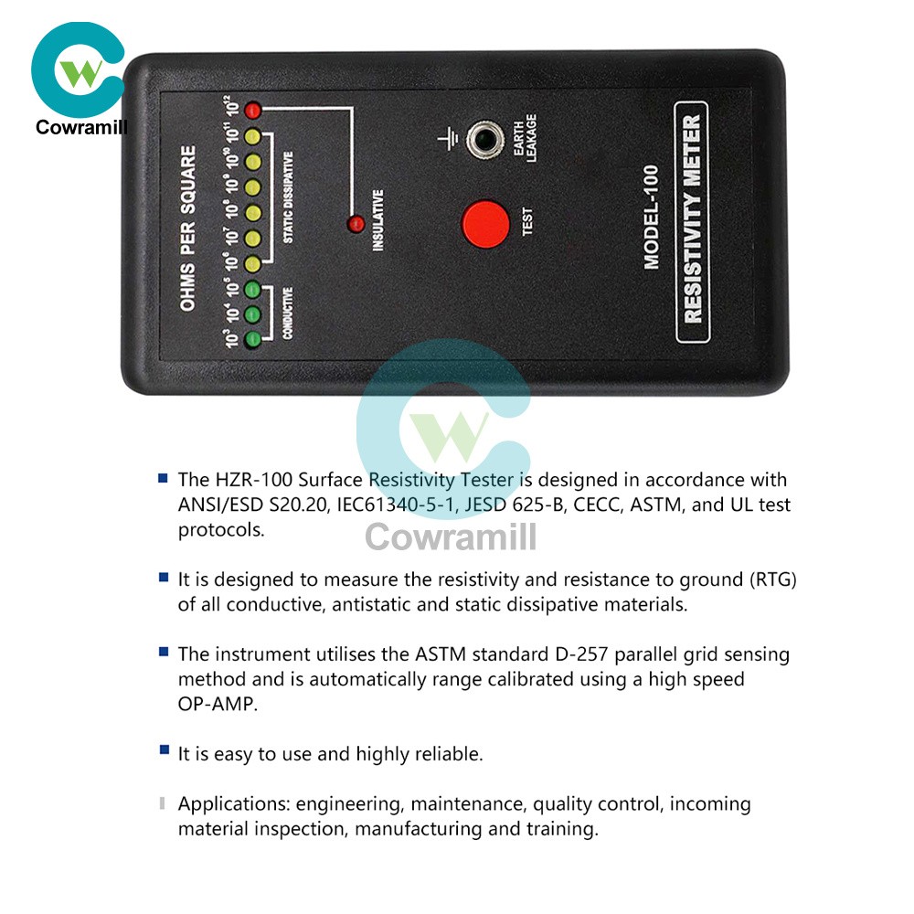 Static Resistance Tester Static Antistatic Impedance Tester DS Resistance Meter