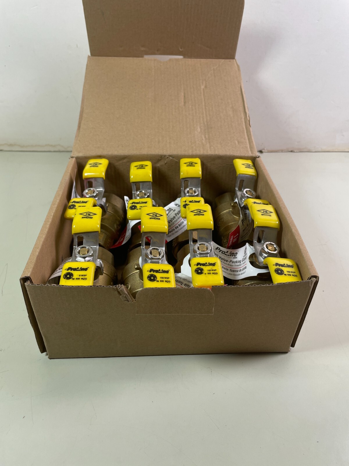 ProLine 1″ Brass Ball Valve 600PSI Full Port T Handle Valve 107-825TNL (8 Pack)
