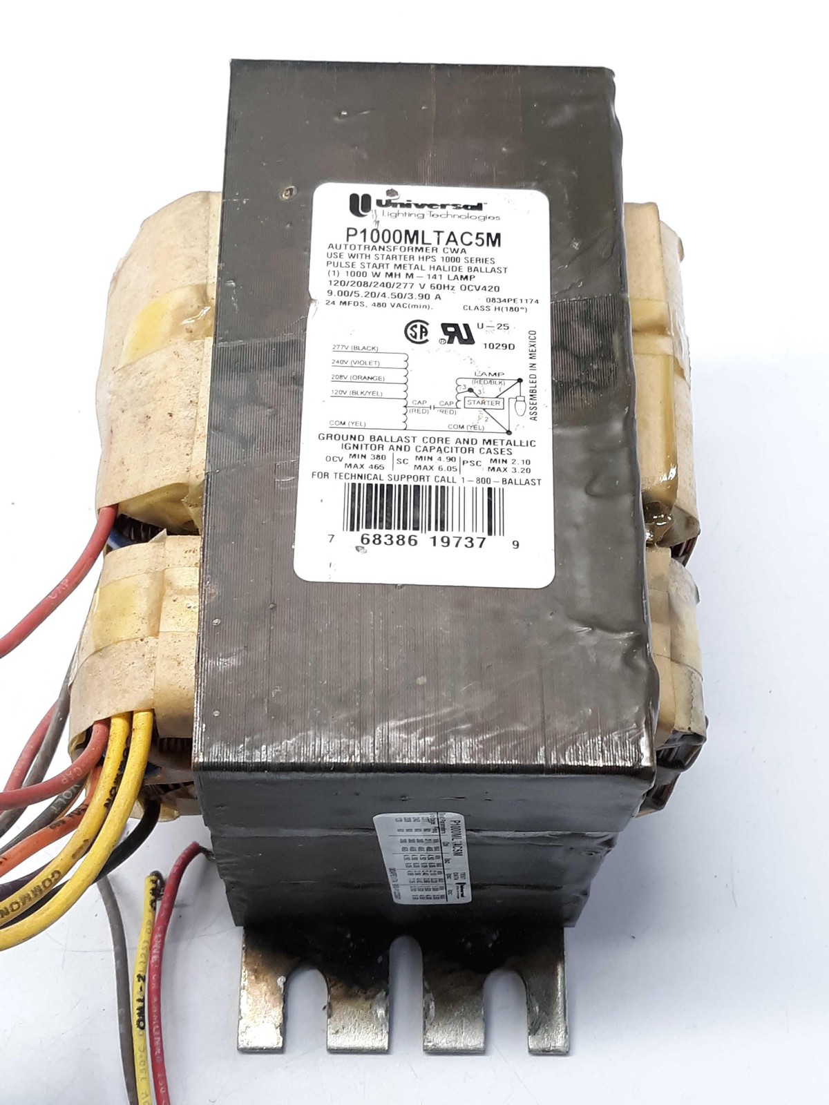 Universal Lighting Technologies P1000MLTAC5M Autotransformer W/2779-MF Capacitor