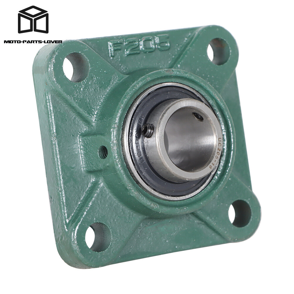 10 pcs UCF205-16 Pillow Block Flange Bearing 1″ Bore 4 Bolt Solid Base