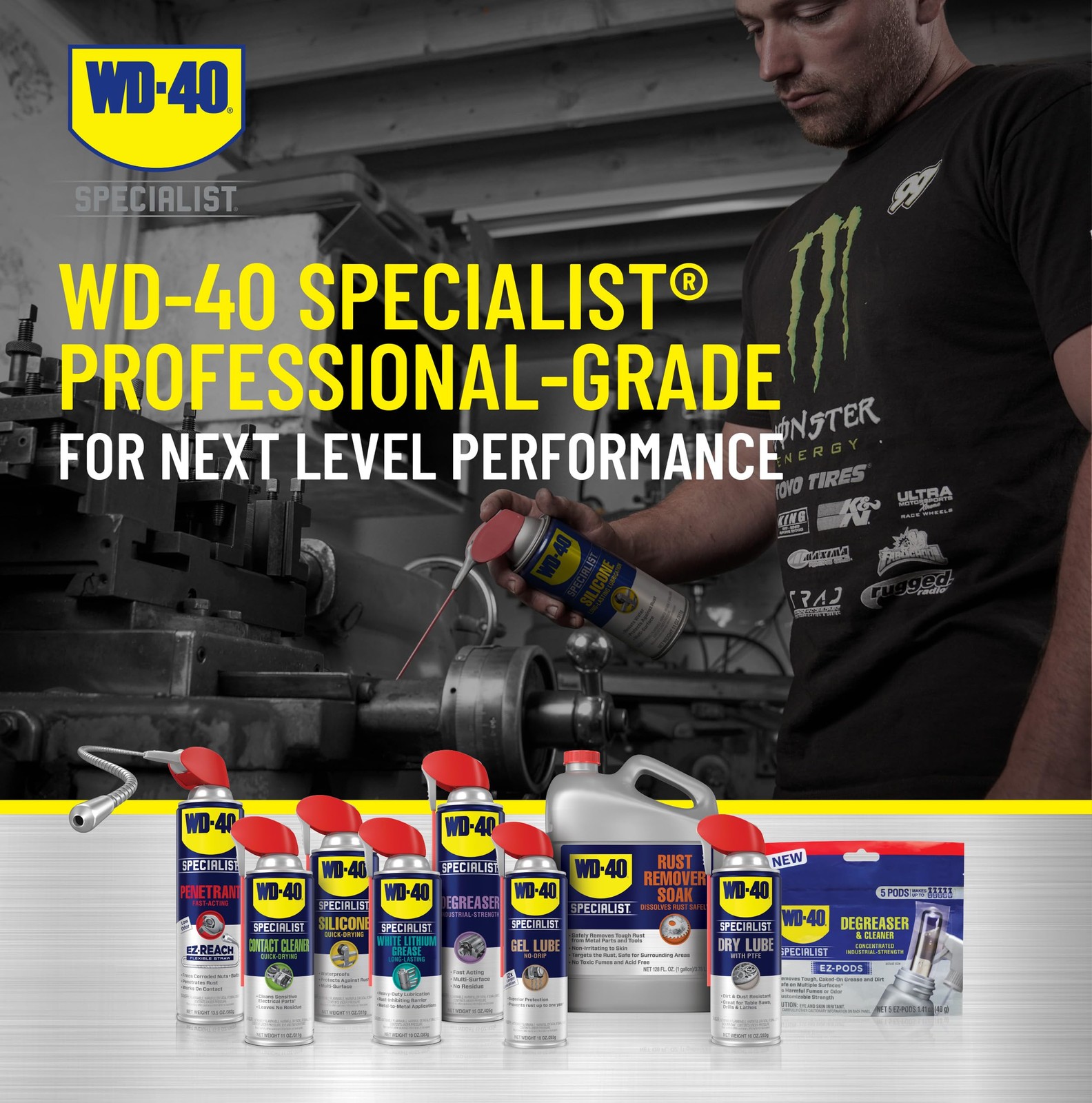 Wd-40 Specialist Silicone Lubricant Smart Straw Sprays 2 Ways 11 Oz 6-Pack