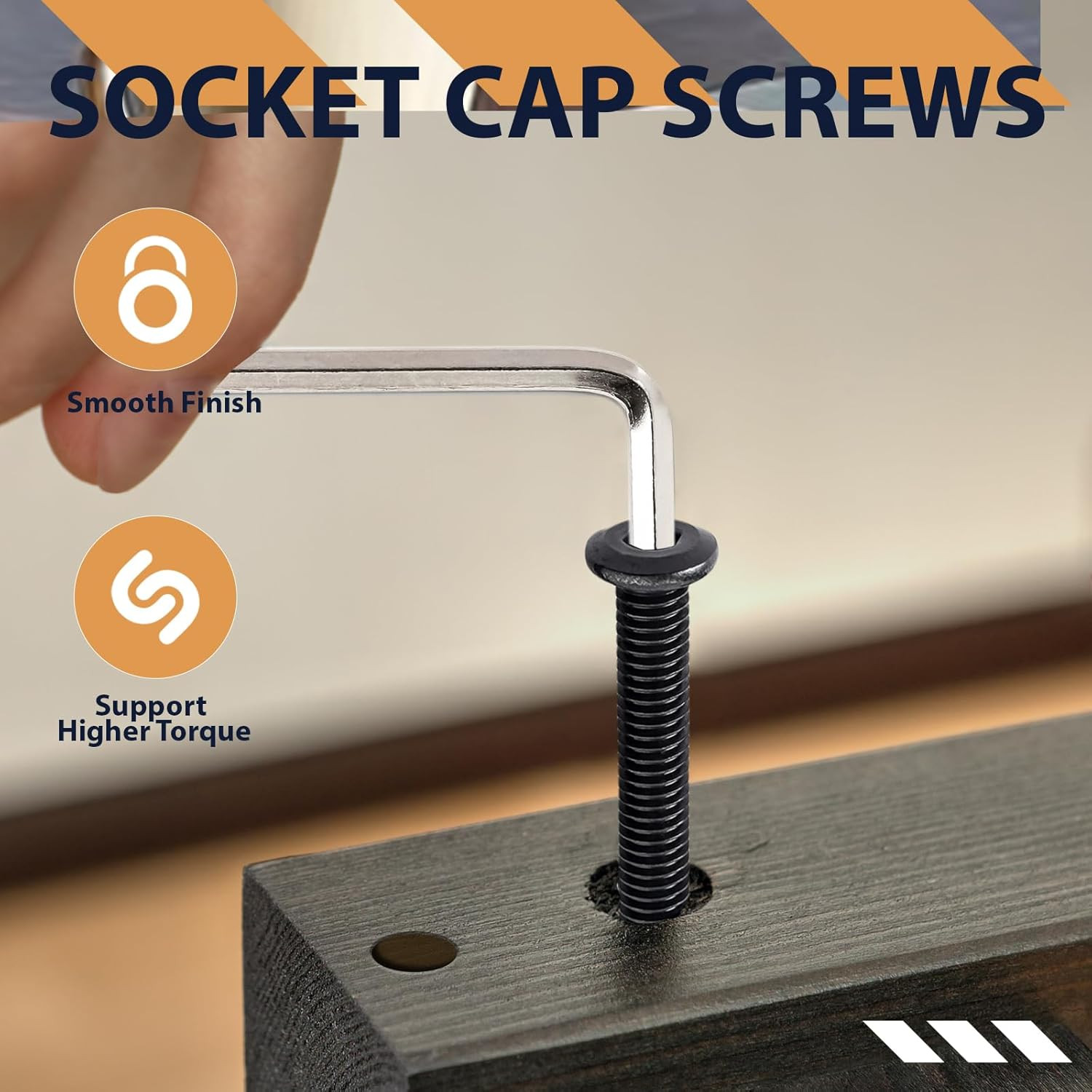 1/4-20 X 1 (30 Pack) Flat Head Hex Socket Cap Screws Bolts, Black Oxide 304 Stai