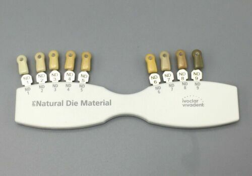 Dental IPS Natural Die Material Shade Guide Ivoclar Vivadent ND1-9 Abutment